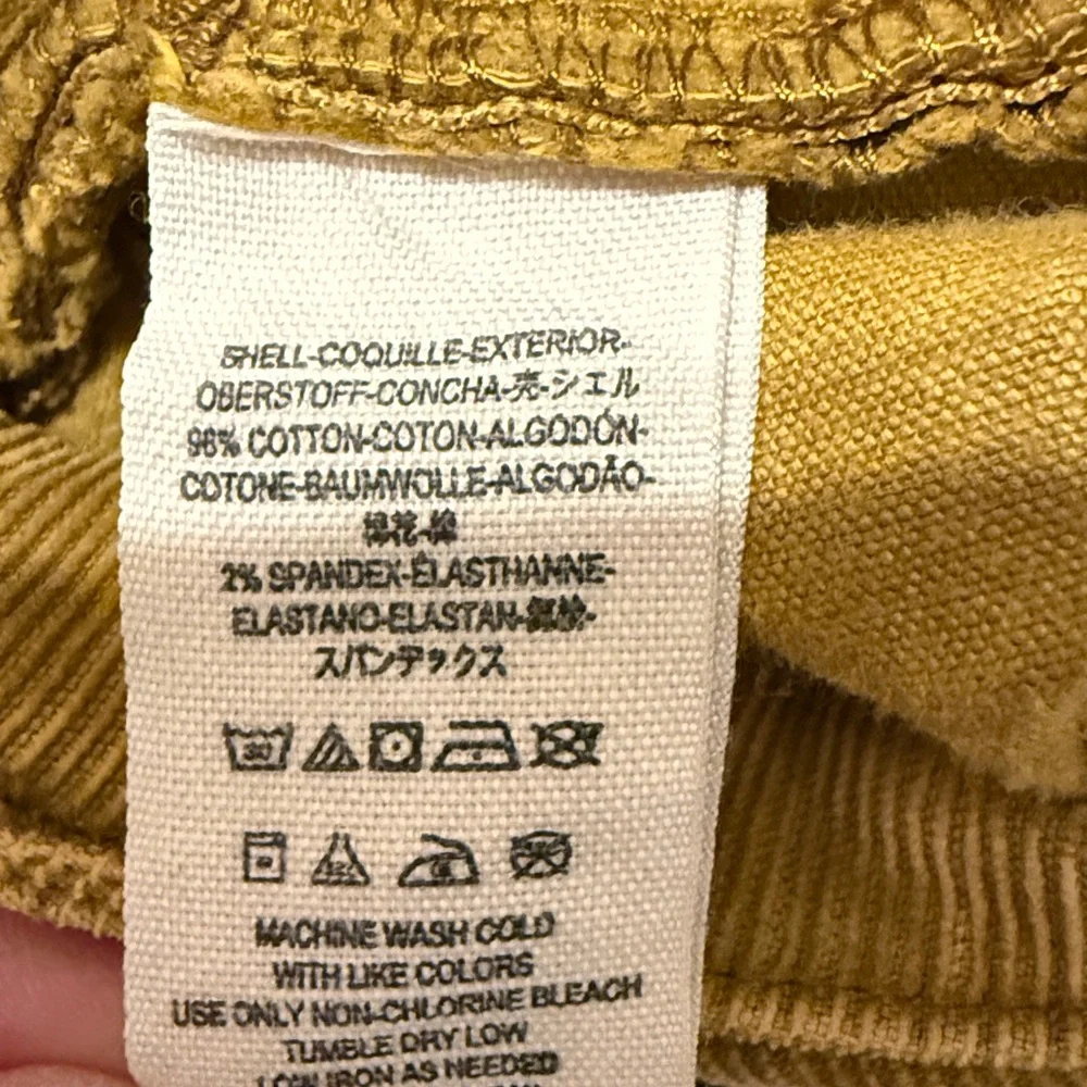 Free People Mustard Yellow Corduroy Overalls Jumpsuit - Picture 9 of 9